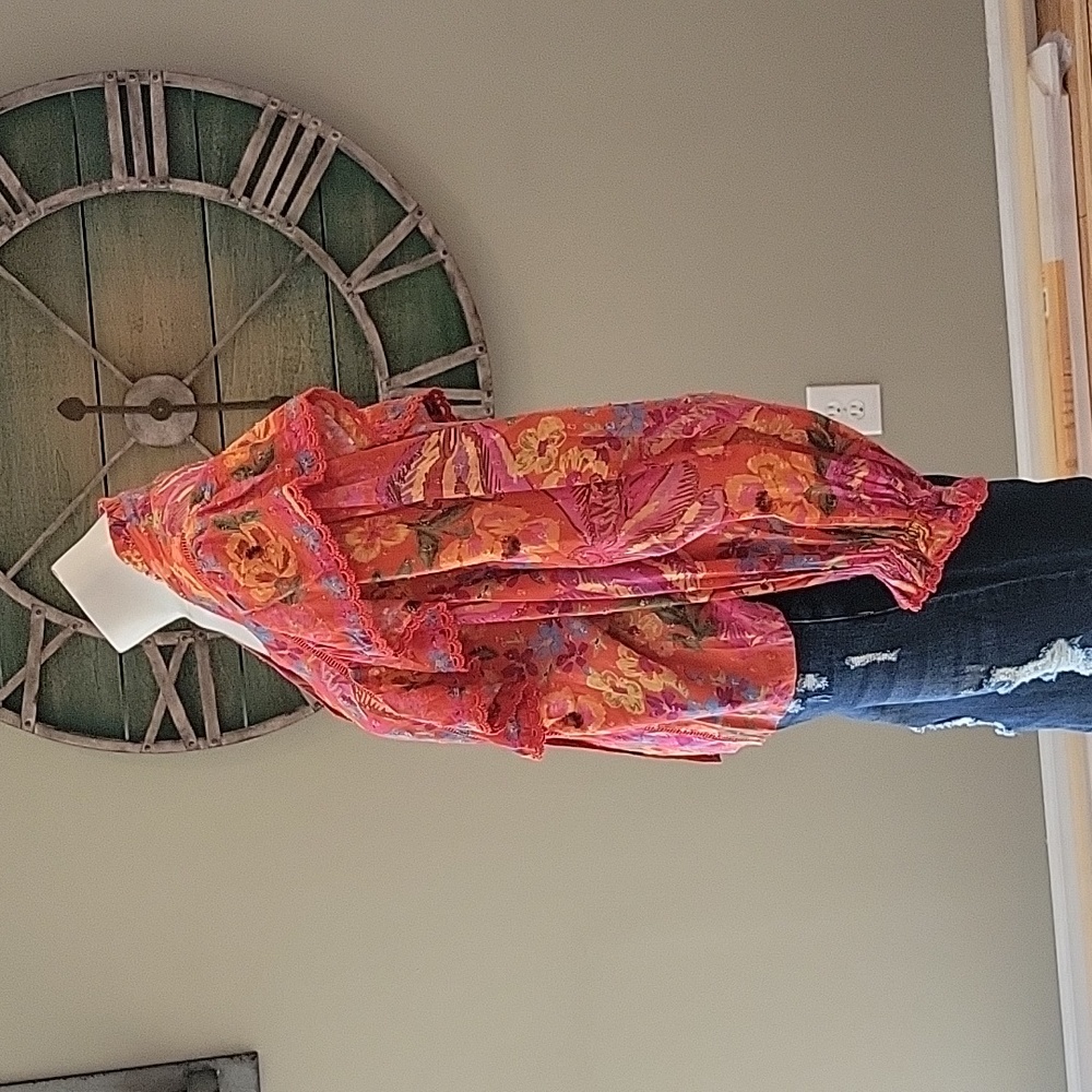 Farm Rio Red Spring Bananas Blouse - Picture 5 of 15